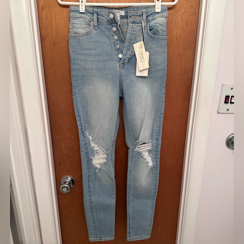Forever 21 High-Rise Skinny Jeans